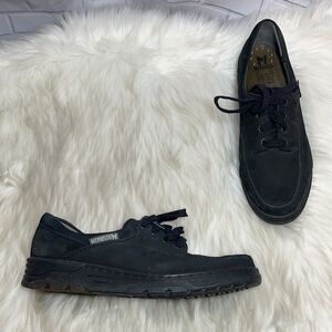 Mephisto City Hiker Black Suede Lace Up Shoes Sz 1